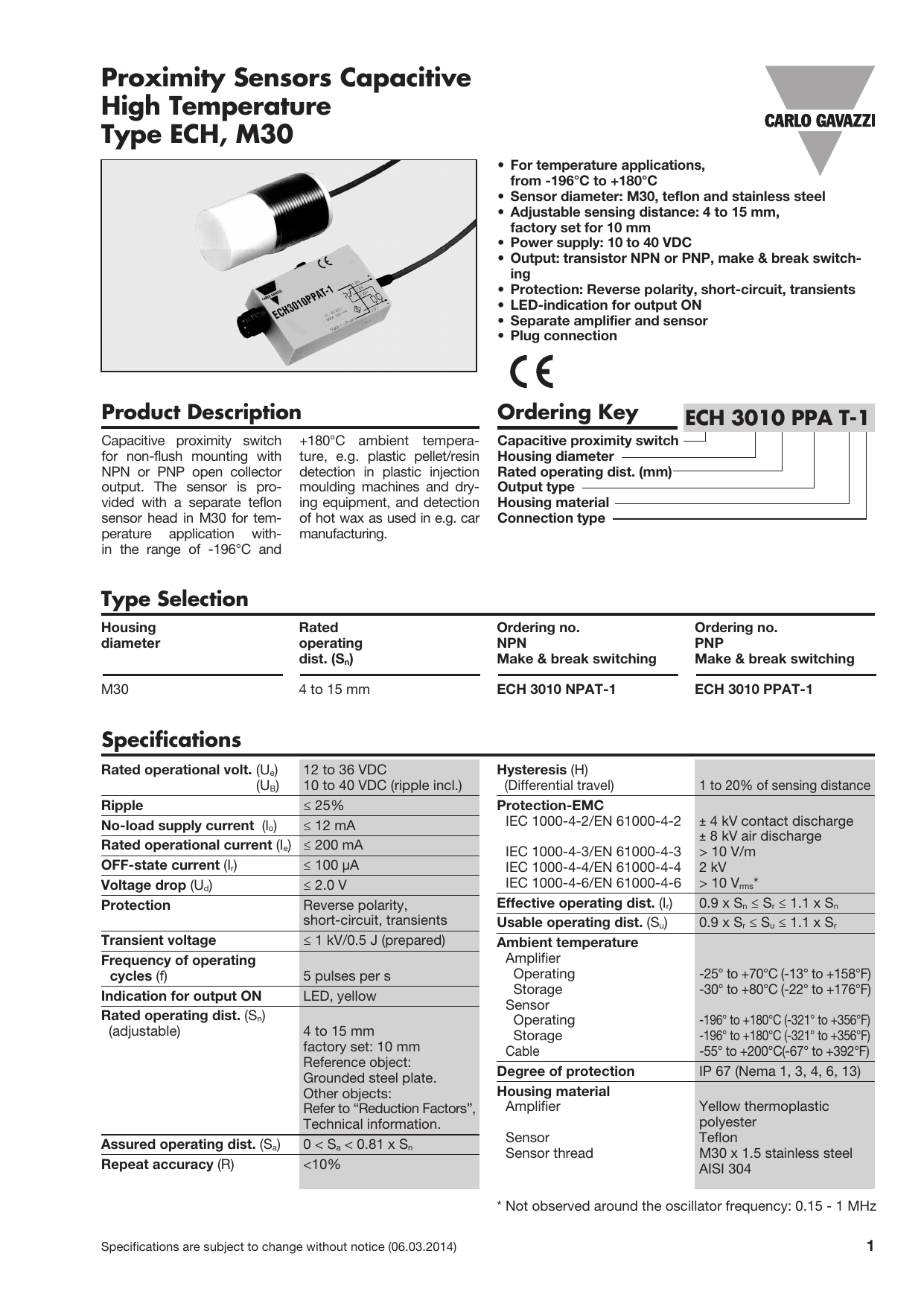 Carlo Gavazzi Ech3010ppat 1 Ech3010npat 1 Datasheet Manualzz