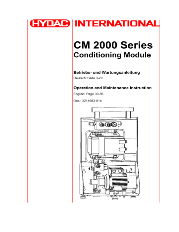 Hydac CM2000 Operating/Maintenance Manual | Manualzz