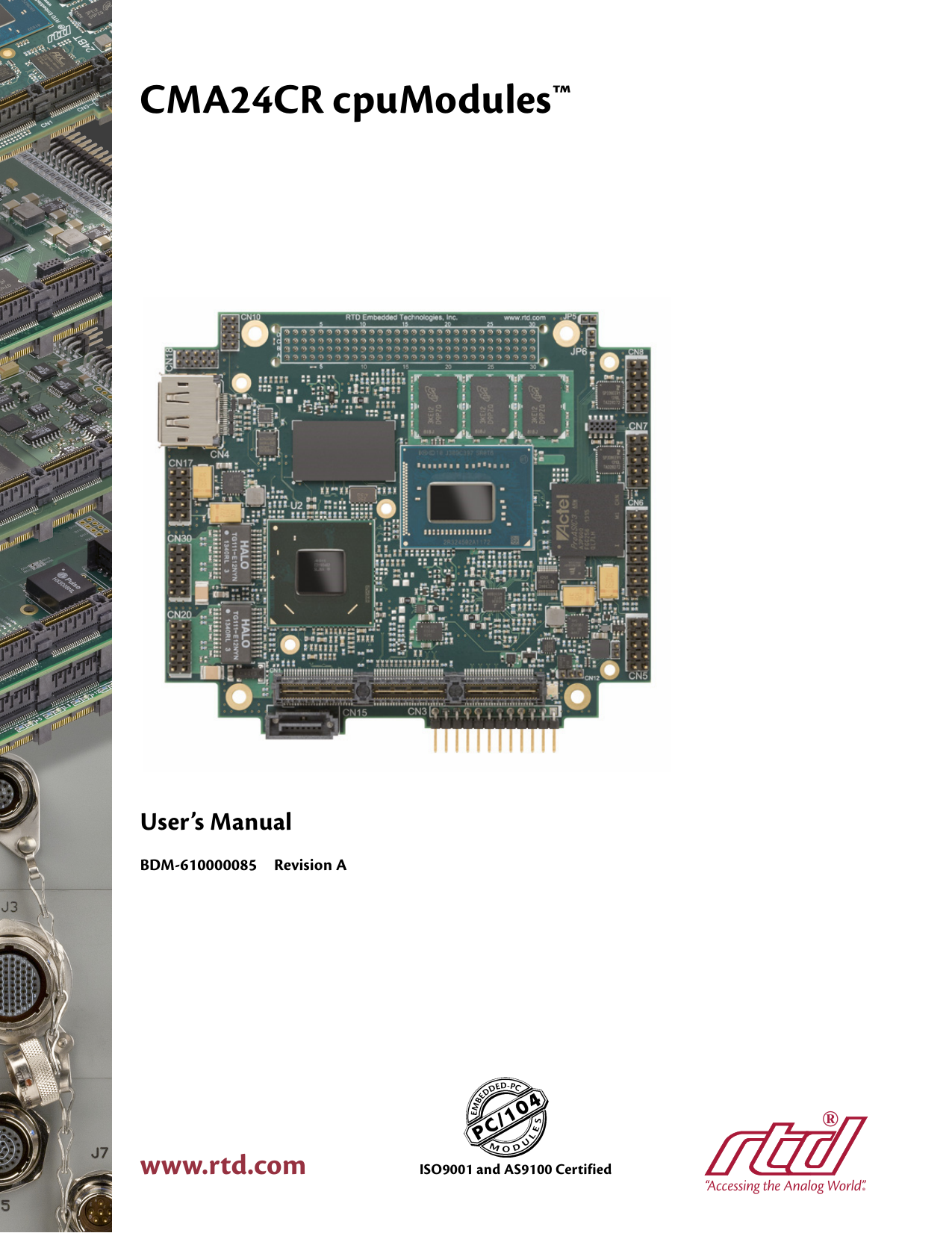 RTD CMA24CR Hardware Manual Manualzz