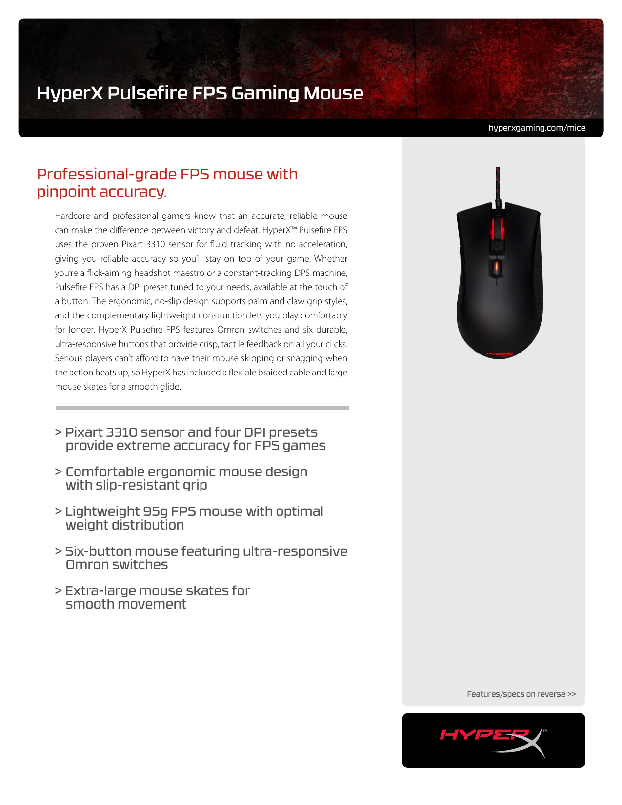 Hyperx Pulsefire Fps Gaming Mouse Manualzz