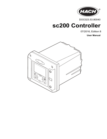 Hach SC200 User manual | Manualzz