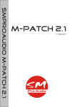 SM Pro Audio M-Patch 2.1 User Manual