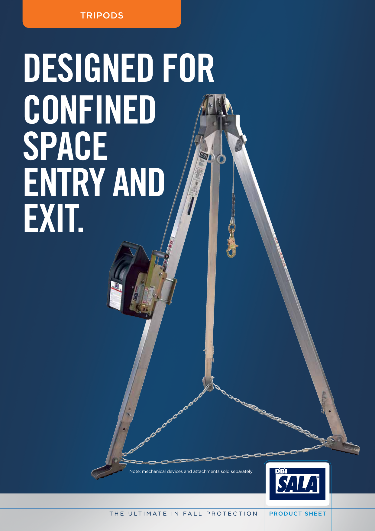 DBI Sala 8005048 Confined Space Tripod Mounting Base 