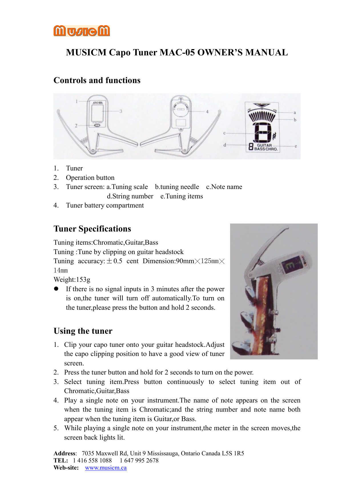 bass guitar tuner for mac