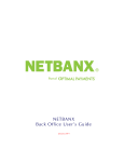NETBANX Back Office User's Guide