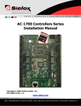 Access Control Panel AC-1700 Controllers Series Installation Manual