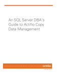Actifio SQL Server DBA Guide to Copy Data Management CDS and Sky 7.0