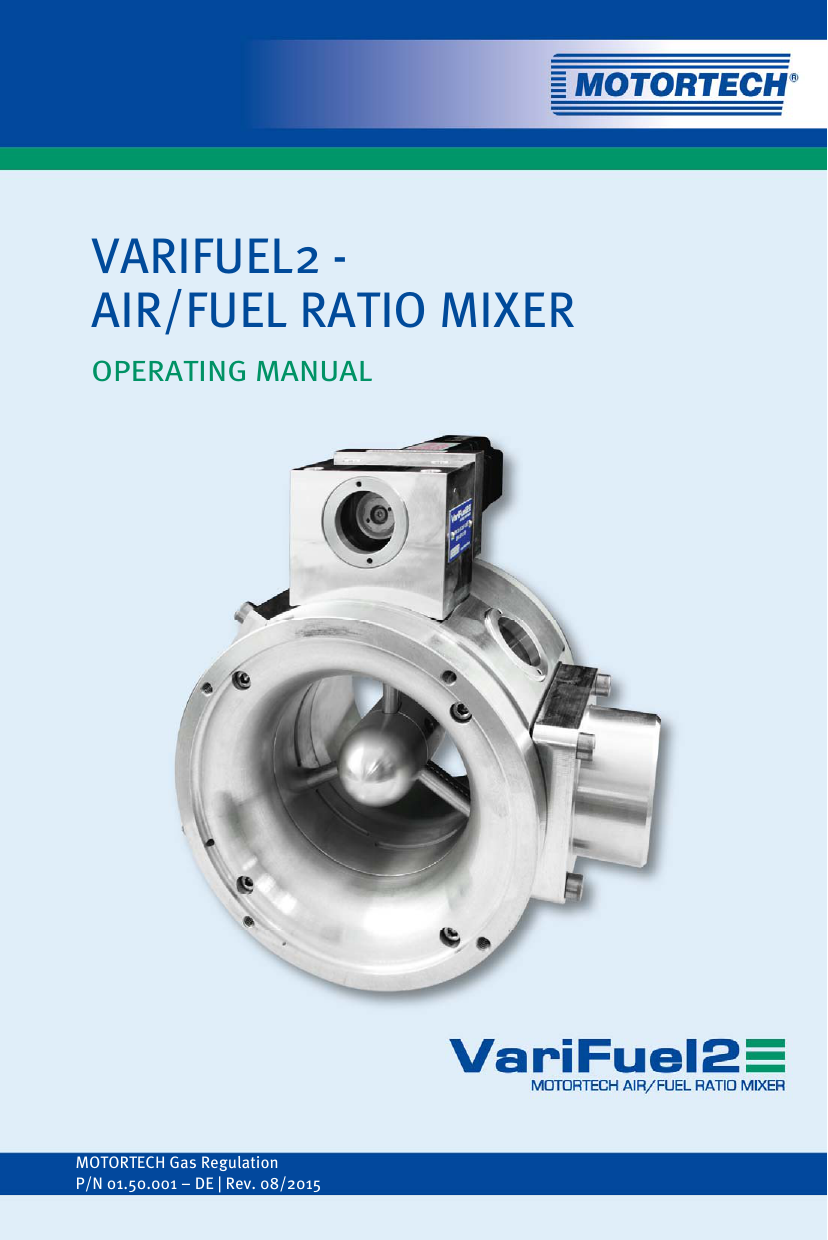 VariFuel2 Air/Fuel Ratio Mixer Manualzz