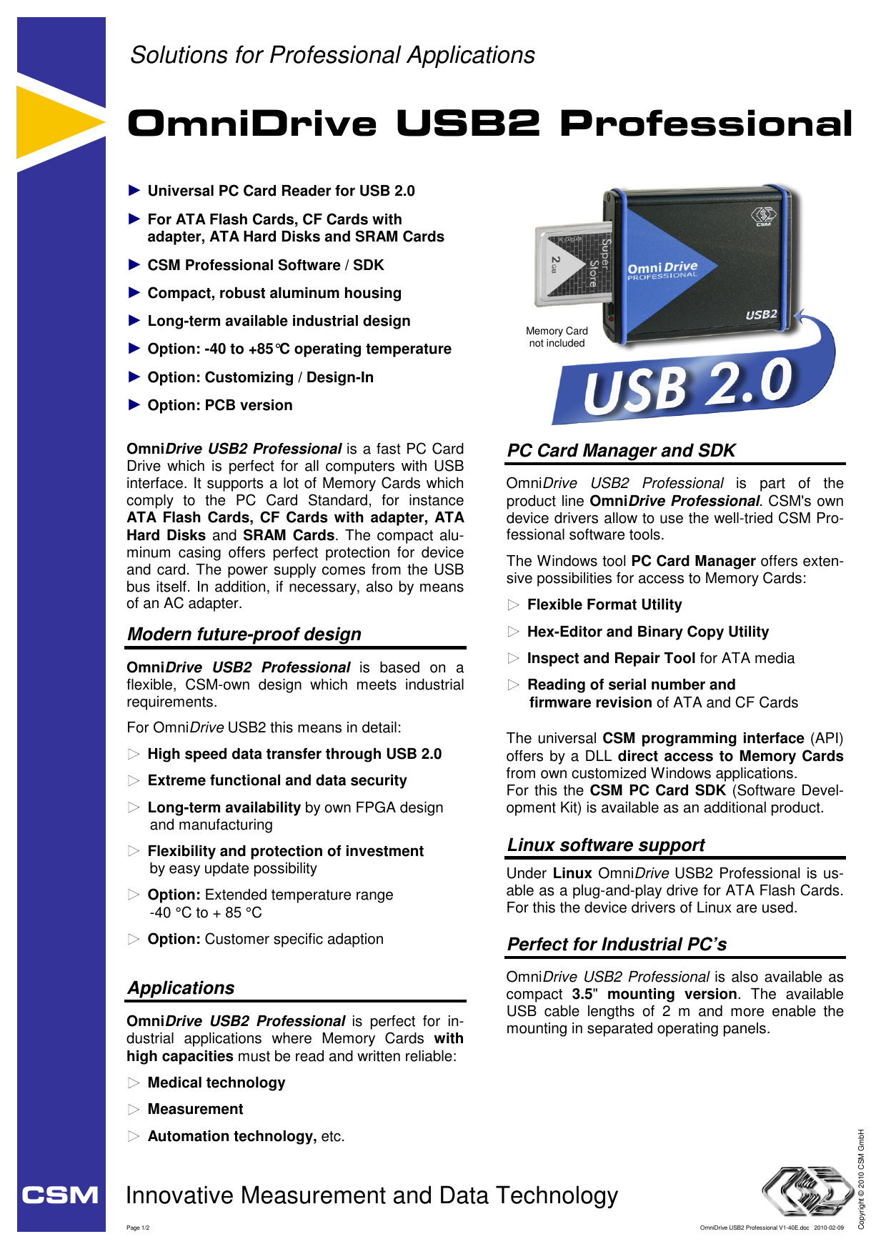 omnidrive usb2 professional v1-40e | manualzz