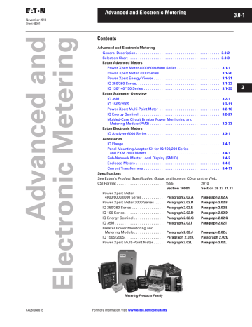 Advanced and Electronic Metering | Manualzz