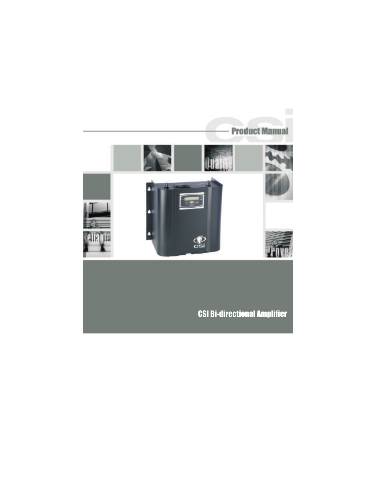 CSI Dual Band BDA Product Manual | Manualzz