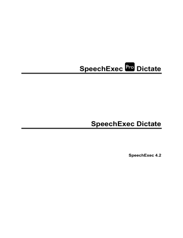 SpeechExec ProDictate / Dictate | Manualzz