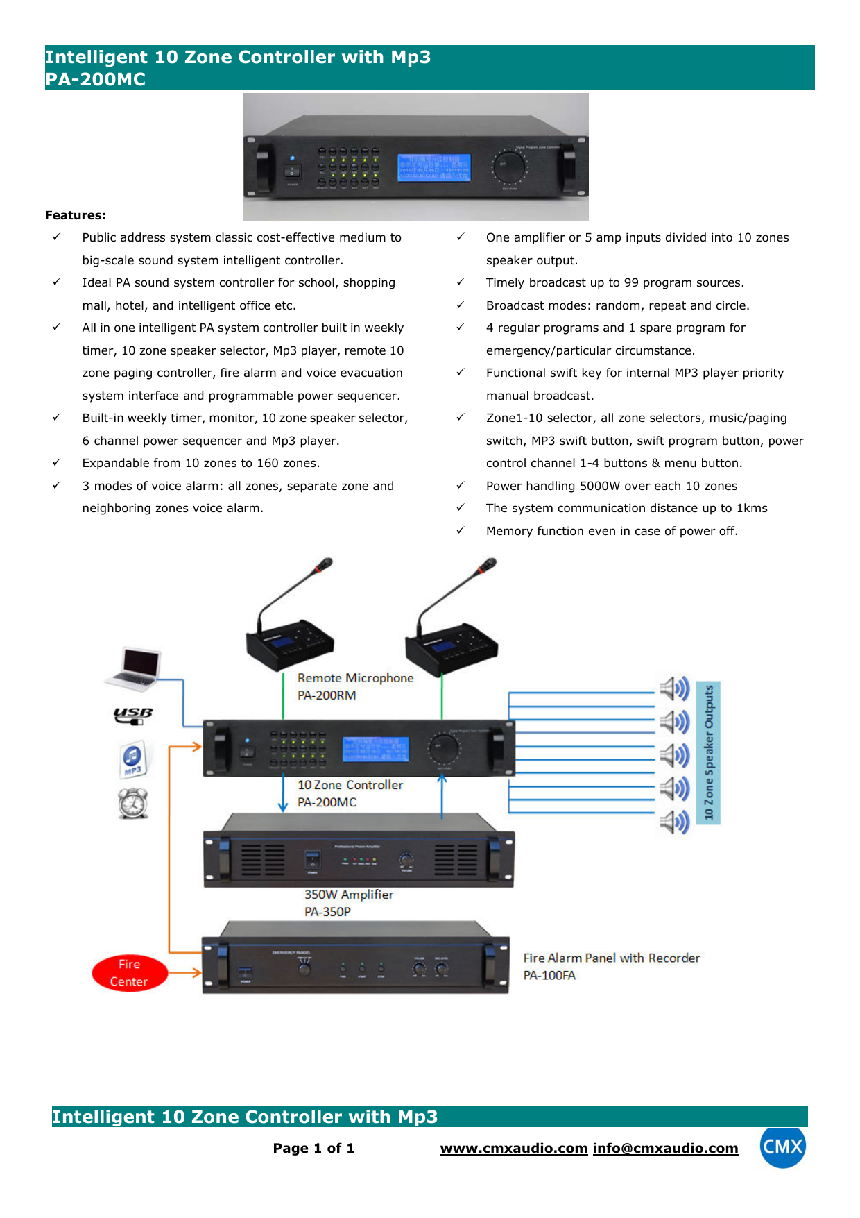 zone selector pa system