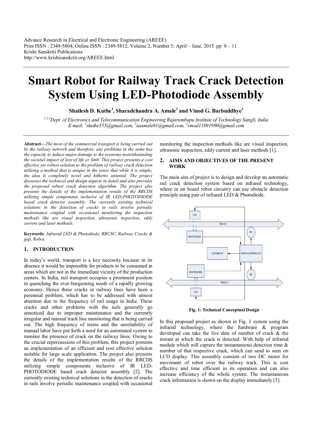 railway track crack detection system project report pdf