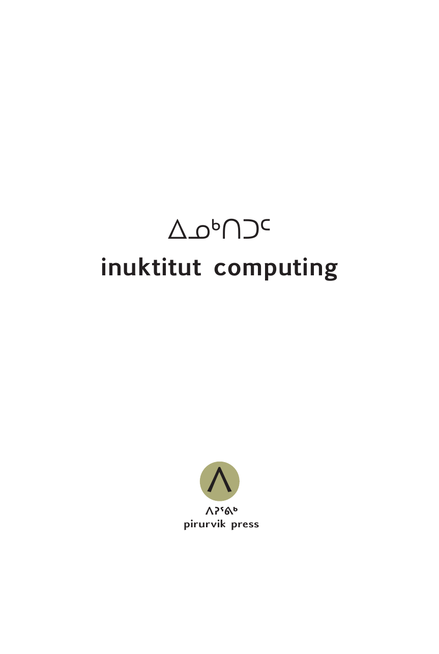 inuktitut keyboard windows