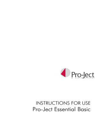 Pro-Ject Essential Basic | Manualzz