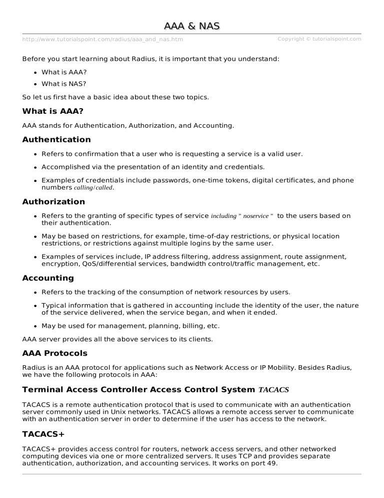 a And Nas Tutorialspoint Manualzz