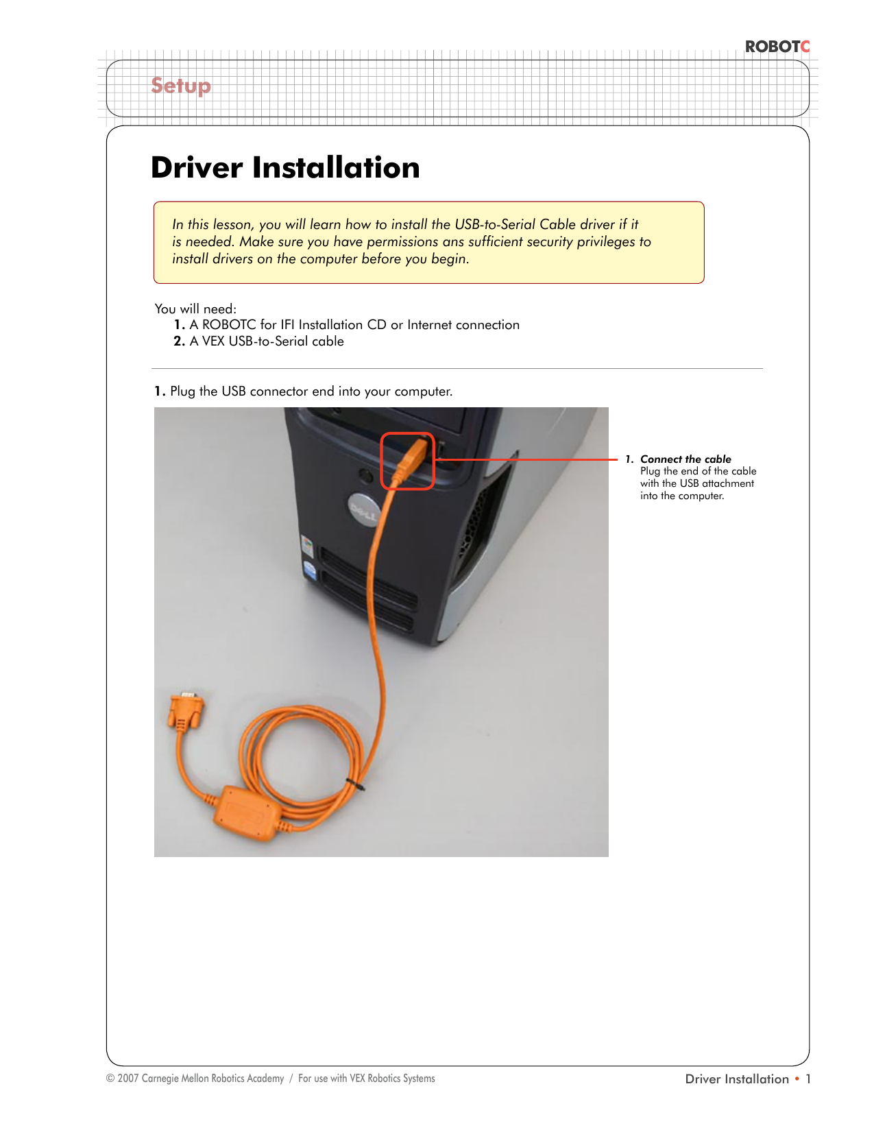 Vex Robotics USB devices driver