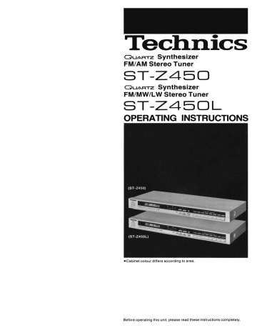 Technics-ST-Z-450-L-Owners-Manual | Manualzz