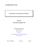JPS Interoperability Solutions NXU-2A Installation and Operation Manual