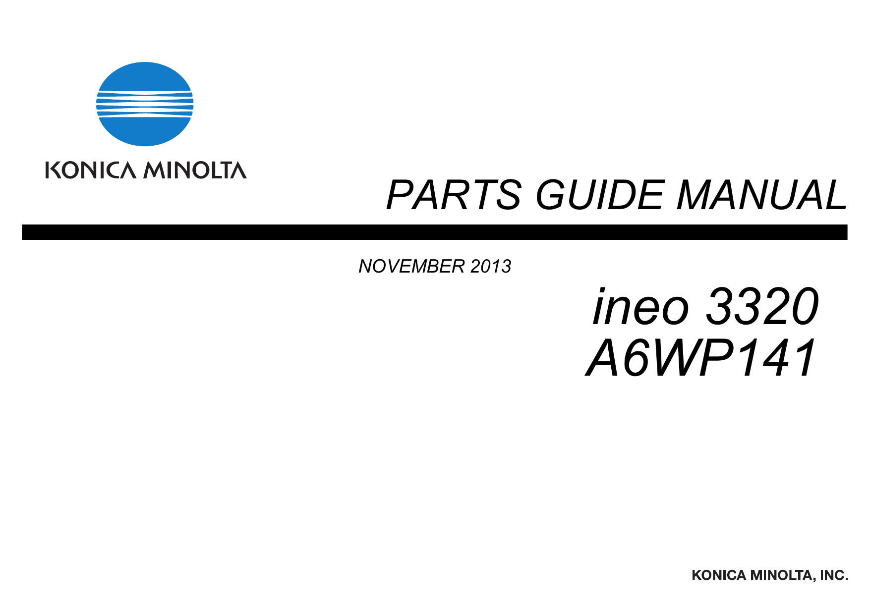 Ineo 3320 A6wp141 Manualzz