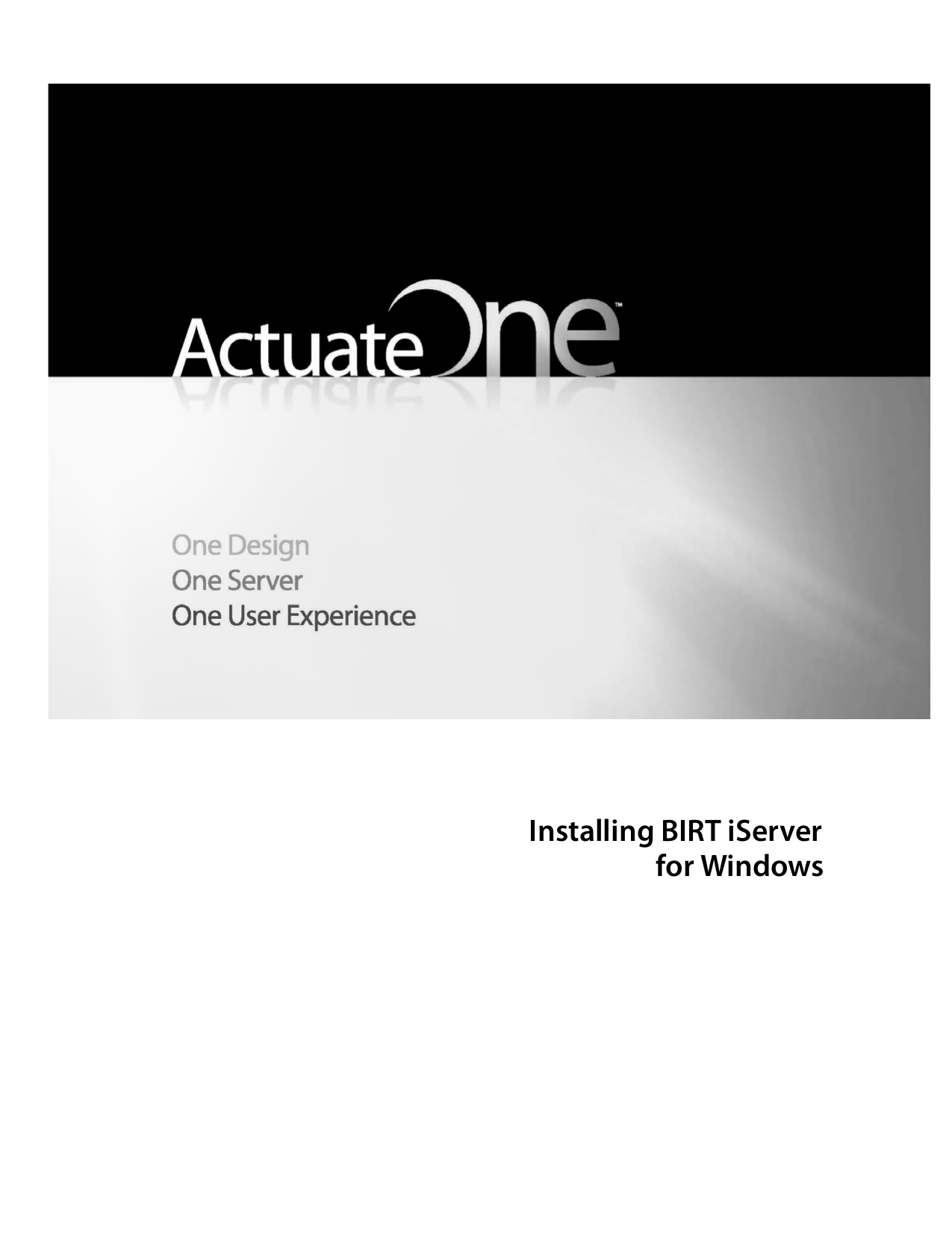 Installing Birt Iserver For Windows Installing Actuate Birt Iserver System License Files Installing Birt Iserver For Windows Installing Actuate Birt Iserver System License Files