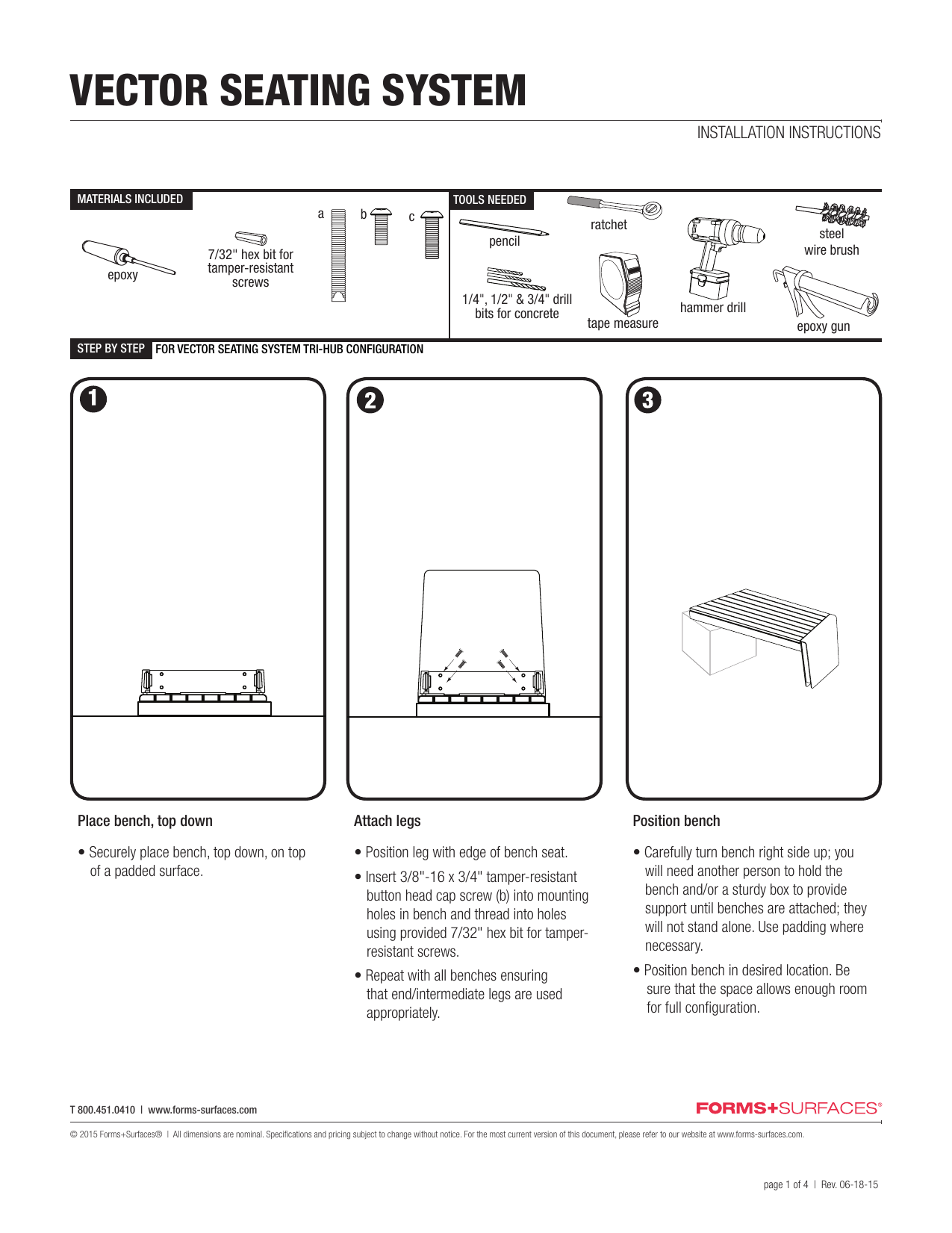Vector Seating System Manualzz Com