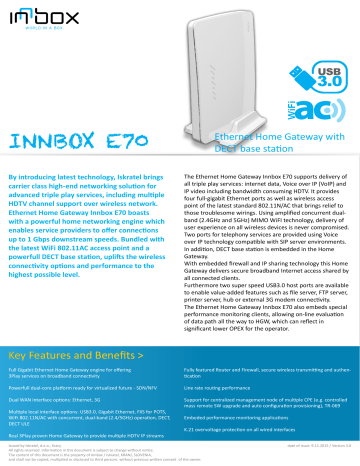 Innbox e70 home gateway обновление прошивки ростелеком