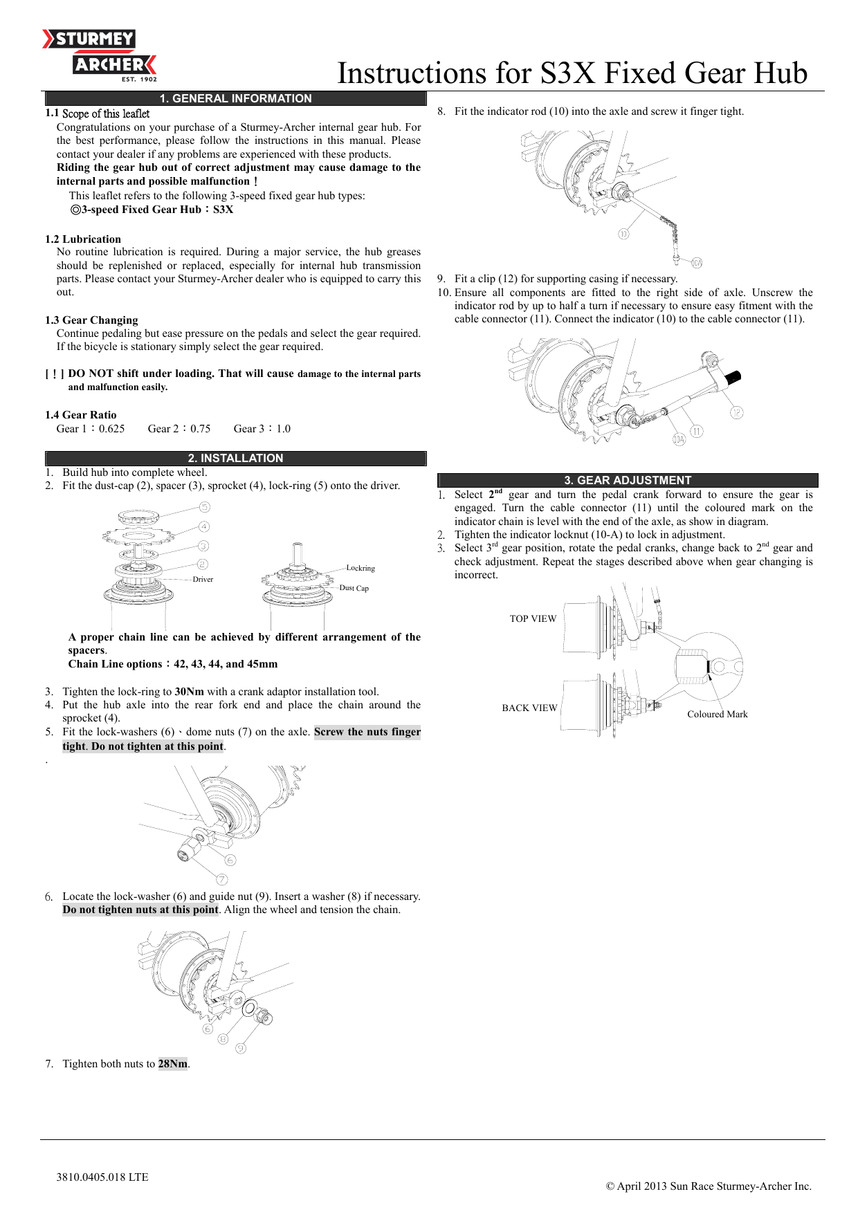 sturmey s3x