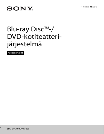 Sony BDV-EF220 Kasutusjuhend | Manualzz