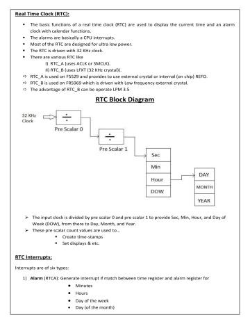RTC Block Diagram | Manualzz