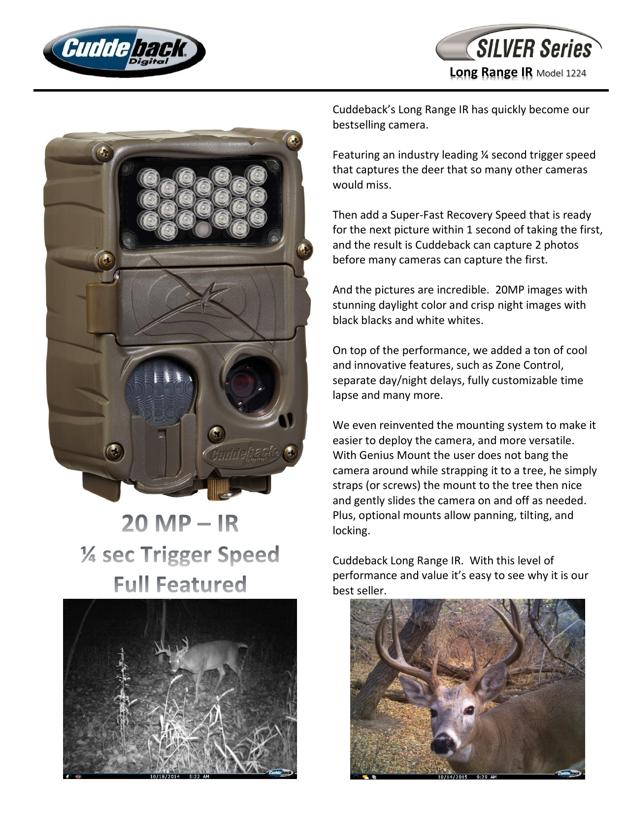 Cuddeback 20 Megapixel Ir Trail Camera 29 Off 5 Star Rating W Free Shipping