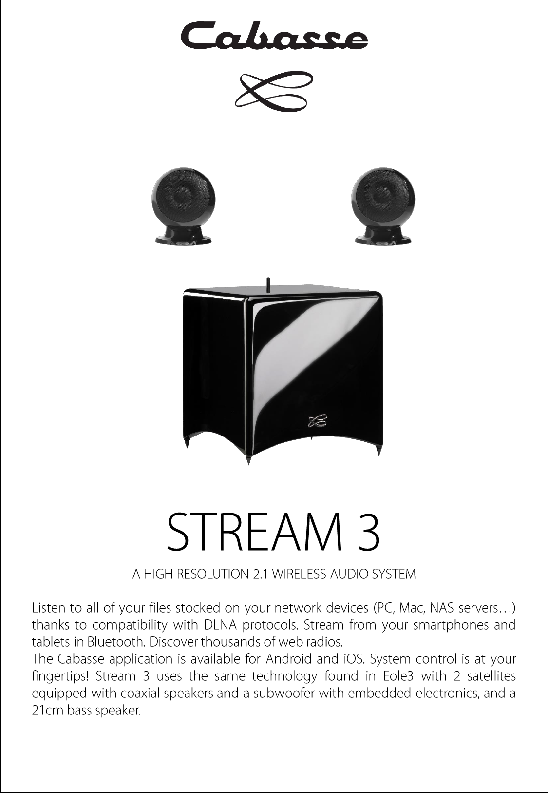 CABASSE Stream 3 Datasheet | Manualzz