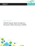 Infoblox vNIOS Quick Start Guide for Amazon Web Services (AWS)