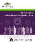 WS_FTP Server Installation and Configuration Guide