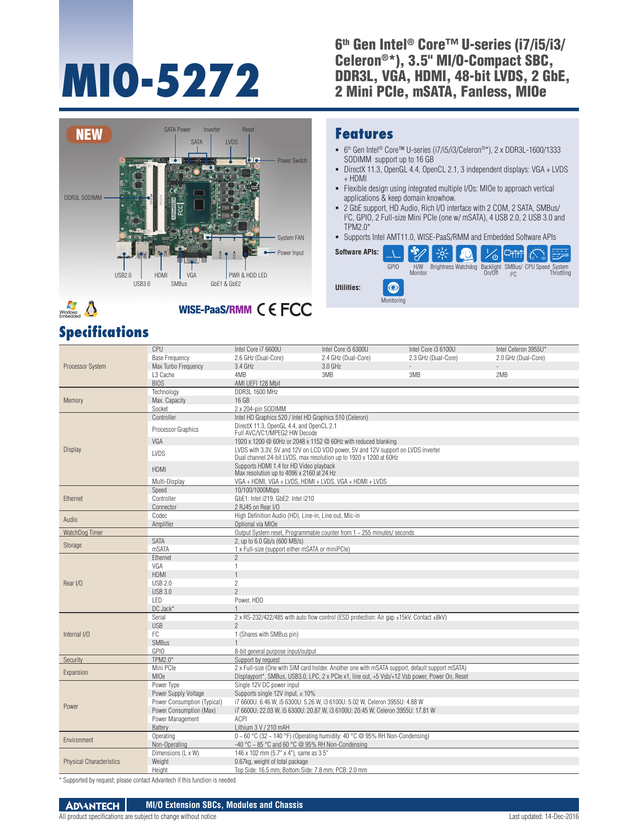 MIO-5272 - Advantech | Manualzz