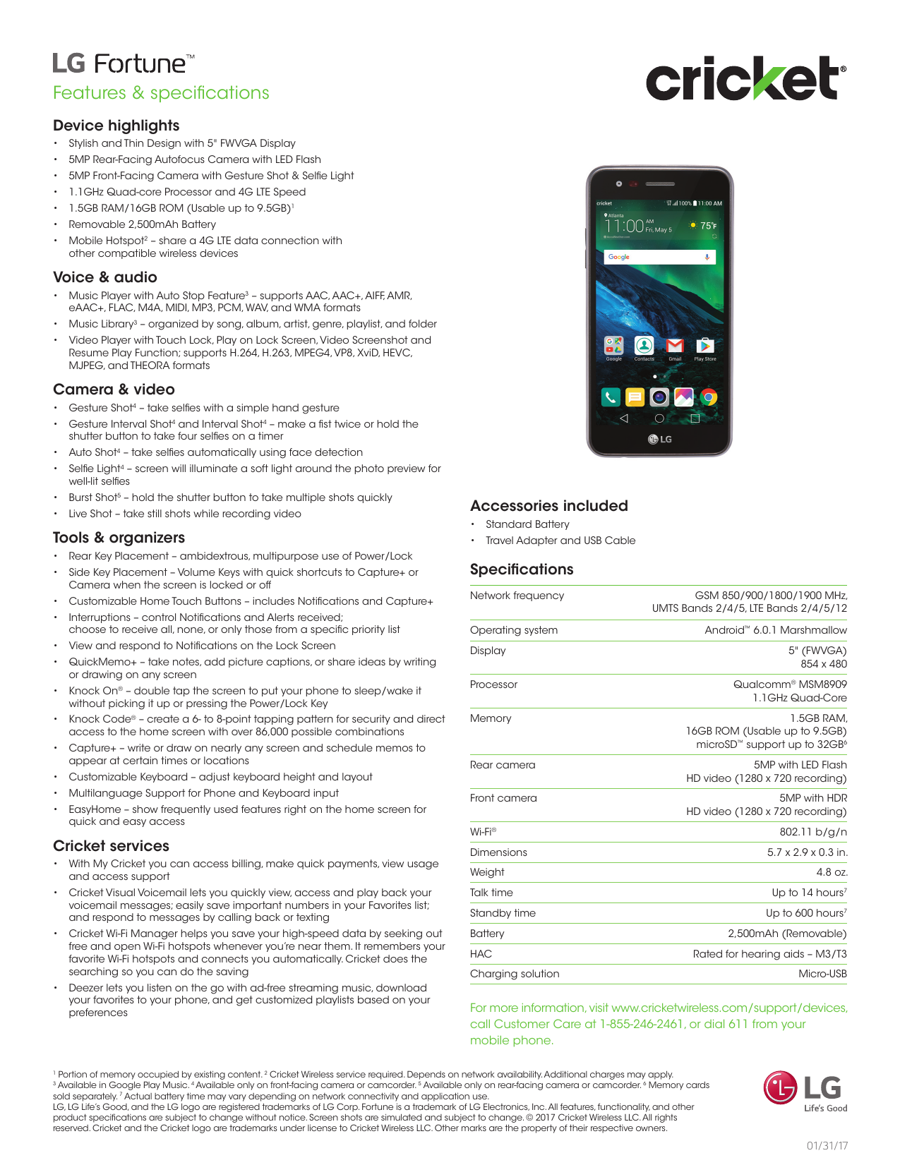 Specs Cricket Wireless Manualzz