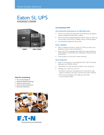 Eaton 5L UPS | Manualzz
