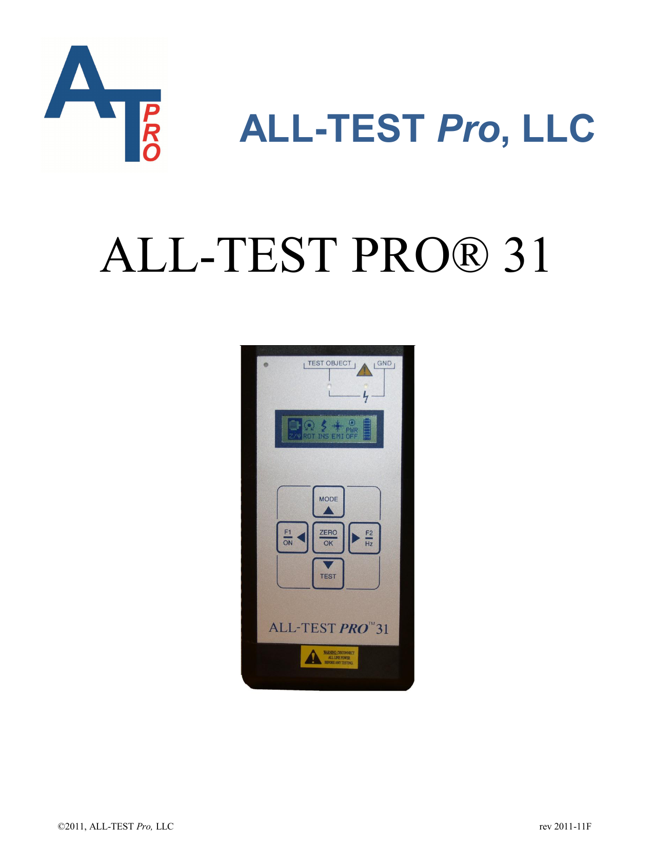 ALL-TEST PRO AT31 User manual | Manualzz