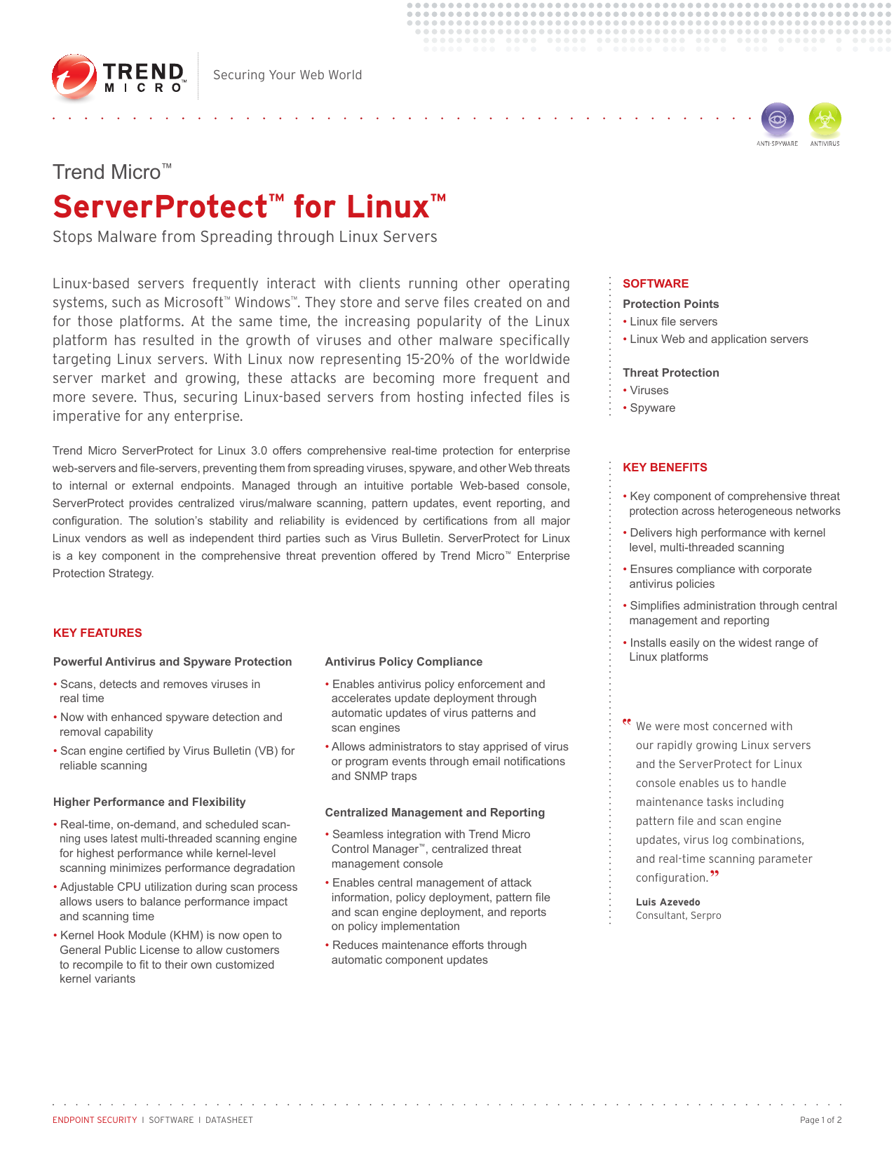 ServerProtect™ for Linux | Manualzz