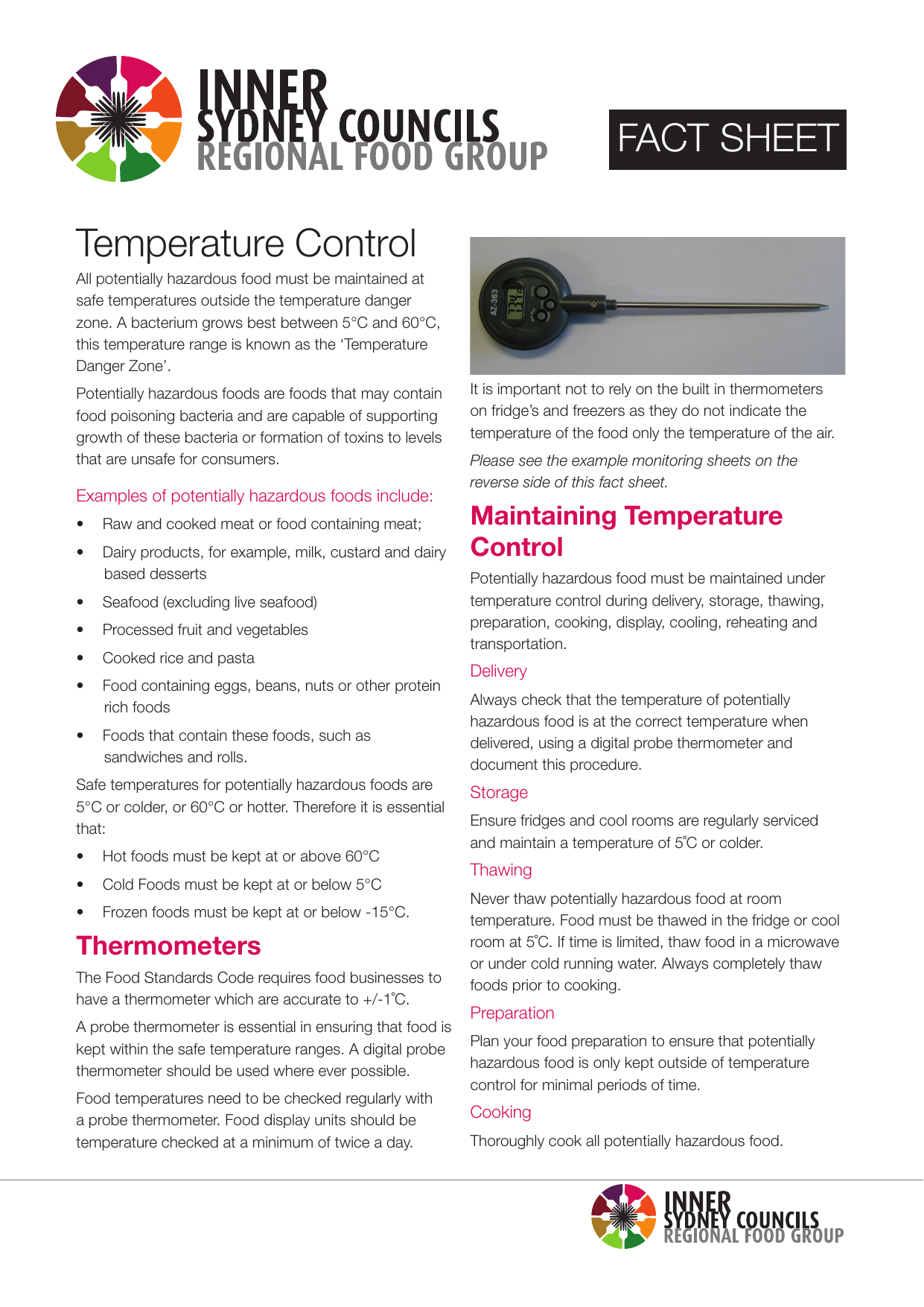 temperature control sheets