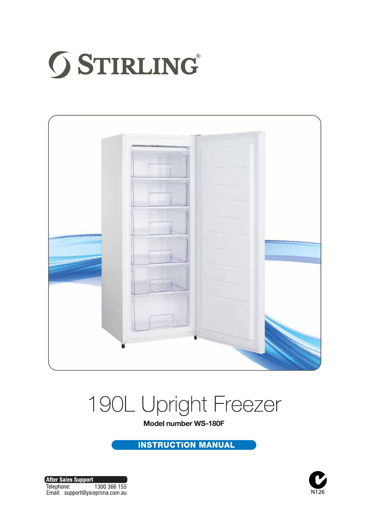 190L Upright Freezer Manualzz
