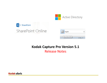 kodak capture pro manuals
