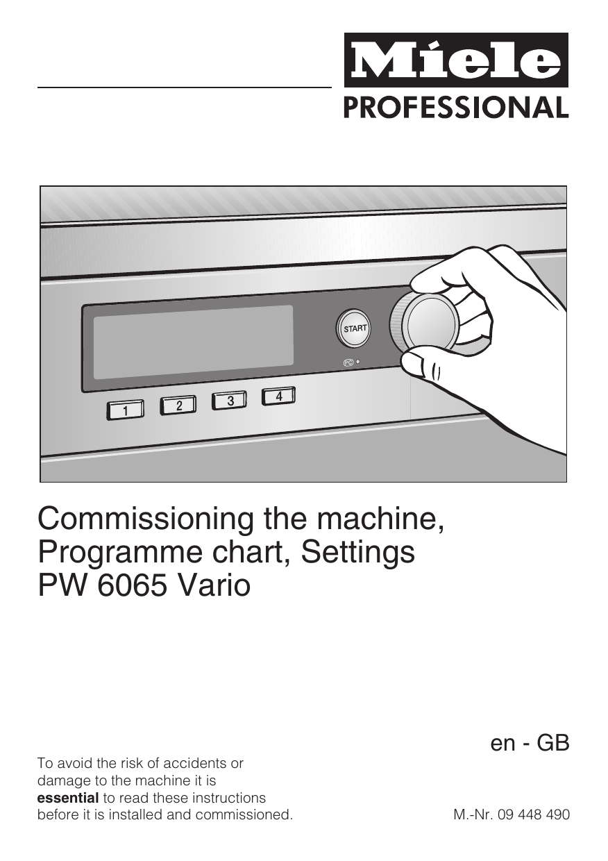 Miele PW 6065 Owner Manual Manualzz