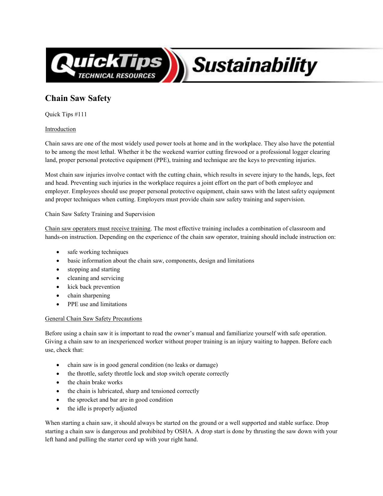 Chain Saw Safety Issaquah Connect Manualzz Com