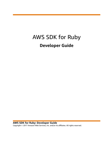 AWS SDK for Ruby - Developer Guide | Manualzz