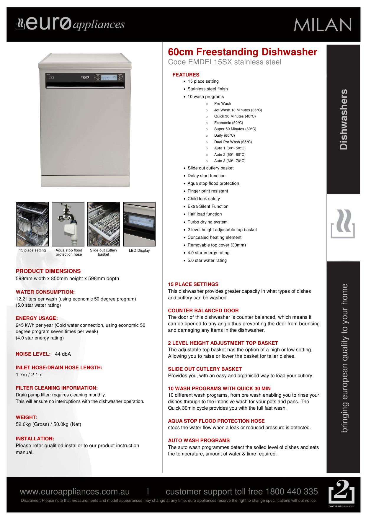 delonghi dishwasher dedw6012sc review