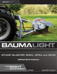 Baumalight Stump Grinder 3-Point 3P24, 3P34, 3P40 Operator's Manual