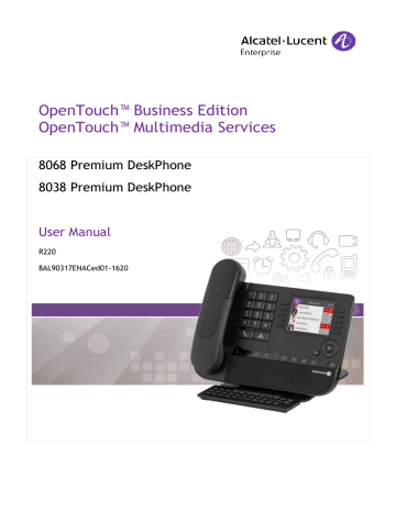 8068/38 Premium DeskPhone User Manual | Manualzz