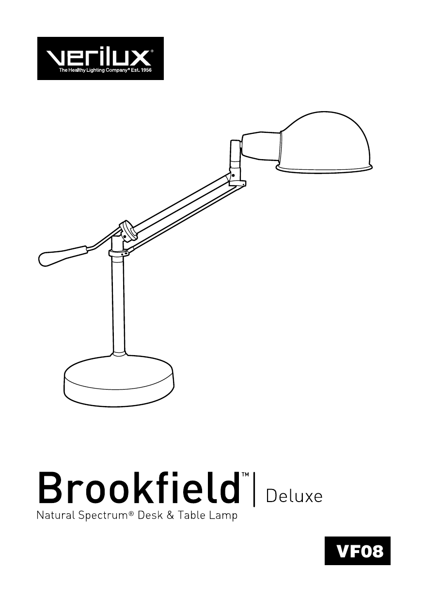 Verilux Vd08ab1 Brookfield Deluxe Natural Spectrum Desk Lamp